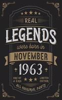 Real Legends were born in November 1963