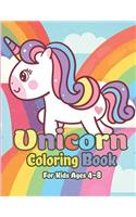Unicorn Coloring Book for Kids Ages 4-8