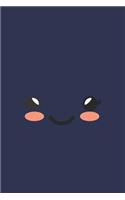 Cute Kawaii Face Notebook Journal