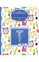 Composition Notebook T: Monogrammed Initial Primary School Wide Ruled Notebook