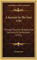 A Journey In The Year 1793