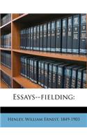 Essays--Fielding