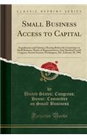 Small Business Access to Capital: Impediments and Options; Hearing Before the Committee on Small Business, House of Representatives, One Hundred Fourth Congress, Second Session, Washington, DC, February 28, 1996 (Classic Reprint)