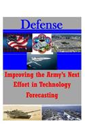 Improving the Army's Next Effort in Technology Forecasting