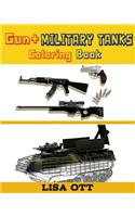 Gun + Military Tanks (Coloring Book)