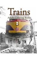 Trains Adults Coloring Book