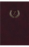 Monogram "z" Grid Notebook: 150 Page Journal Notebook Sketchbook