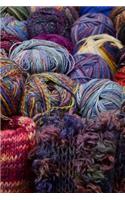 Colorful Balls of Organic Wool Yarn Knitting and Crochet Journal