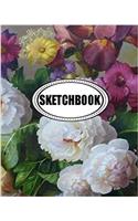 Sketchbook: Flowers2: 120 Pages of 8 X 10 Blank Paper for Drawing, Doodling or Sketching (Sketchbook)