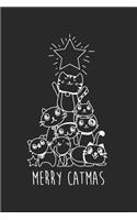 Merry Catmas Christmas Notebook