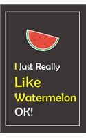 I Just Really Like Watermelon, OK !