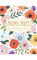 2020-2021 Weekly & Monthly Planner: January 2020 to December 2021 (24 Months) - Daily Weekly Monthly Calendar Planner - Two Year Planner - 24 Month Planner - 2020-2021 Monthly Planner 