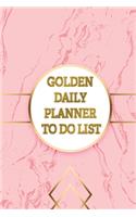 Golden Daily Planner To Do List