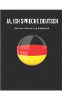 German Vocabulary Notebook