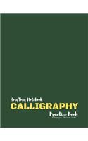 Calligraphy Practice Book - AmyTmy Notebook - 100 pages - 8.5 x 11 inch - Matte Cover