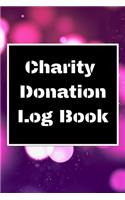 Charity Donation Log Book