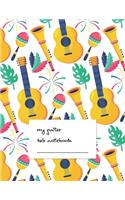 Guitar Chord Notebook: My Guitar Tablature Book - Blank Music Journal for Guitar Music Notes - More than 100 pages