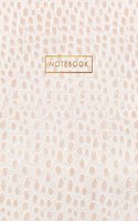 Notebook: Creme White Alligator Skin Style - Embossed Style Lettering - Softcover - 150 College-ruled Pages - 8.5 x 11 size(Leather Style Collection - Journal, Notebook, Diary, Composi)