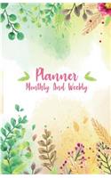 Planner monthly and weekly