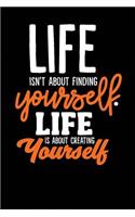 Life Isn't About Finding Yourself. Life Is About Creating Yourself Paperback ? A