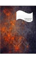 Composition Notebook: Blank Lined College Ruled Journal Diary Classroom School Book Grunge Gothic #25