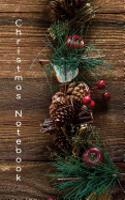 Christmas Notebook: 5.06"x7.81" (12.85x19.84cm) journal/diary/lists. Wreath, Hygge
