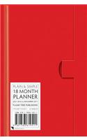 Red pocket+ plain & simple 18 month planner 2017