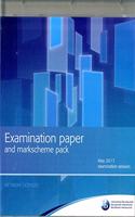Examination paper and markscheme pack (May 2017) USB version from UK