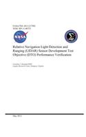 Relative Navigation Light Detection and Ranging (Lidar) Sensor Development Test Objective (Dto) Performance Verification