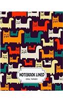 Notebook Lined Cat Pattern: Notebook Journal Diary