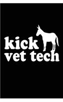 Kick Vet Tech: Blank Lined Journal Notebook