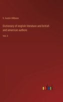 Dictionary of english literature and british and american authors