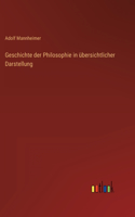 Geschichte der Philosophie in übersichtlicher Darstellung