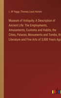 Museum of Antiquity; A Description of Ancient Life