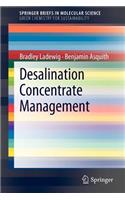 Desalination Concentrate Management