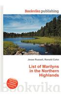 List of Marilyns in the Northern Highlands: (English)