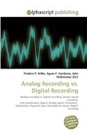 Analog Recording vs. Digital Recording: (English)