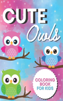 Cute Owls Coloring Book For Kids