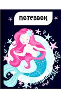 Mermaid composition notebook