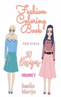 Fashion Coloring Book For Girls