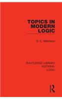 Topics in Modern Logic
