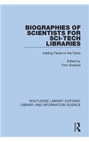 Biographies of Scientists for Sci-Tech Libraries