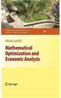 Mathematical Optimization and Economic Analysis