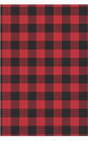 Buffalo Plaid: College Ruled Notebook Journal, 6x9 Inch, 120 Pages