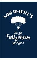 Fallschirmspringer: Ich geh Fallschirm springen!: Notizbuch / Notizheft für Fallschirm-Springen Skydiving A5 (6x9in) liniert mit Linien