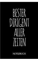 Bester Dirigent Aller Zeiten Notizbuch: A5 auf 120 Seiten I mit Punkteraster I Skizzenbuch I super zum Zeichnen oder notieren I Geschenkidee für die Liebsten I Format 6x9 I Geschenk