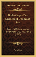 Bibliotheque Des Sciences Et Des Beaux Arts