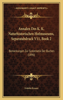 Annalen Des K. K. Naturhistorischen Hofmuseums, Separatabdruck V11, Book 2