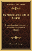De Marini Sanuti Vita Et Scriptis