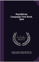 Republican Campaign Text Book, 1894